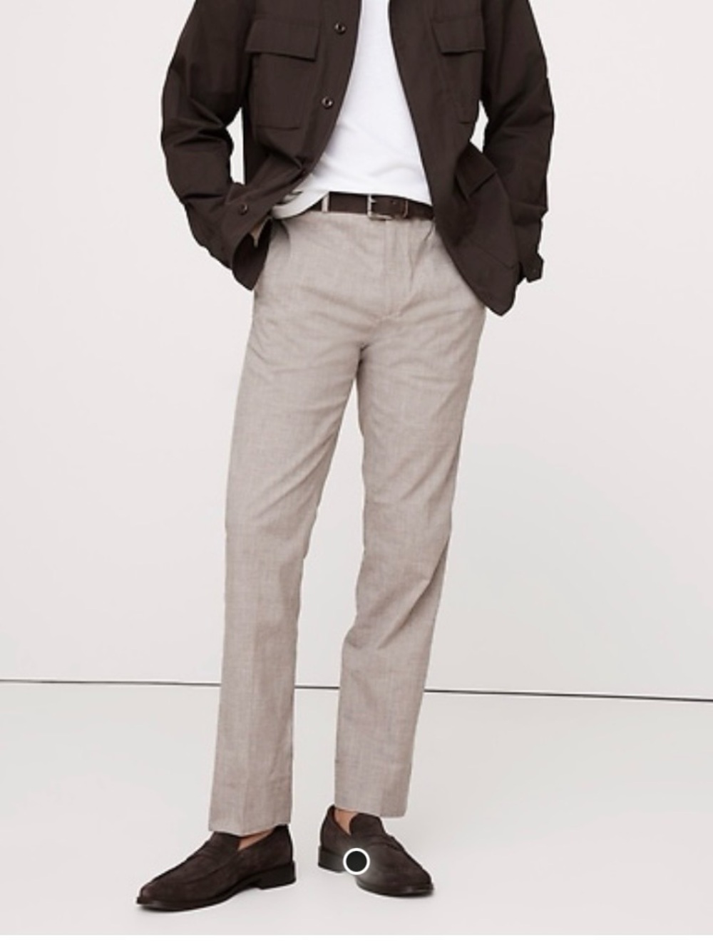 Banana Republic Linen Blend Dress Pant 35x30